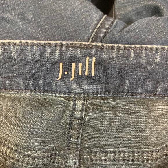 J Jill Womens Stretch Straight Leg Slim Ankle Dark Wash Jeans sz 10 x 27 Ankle - Picture 11 of 16